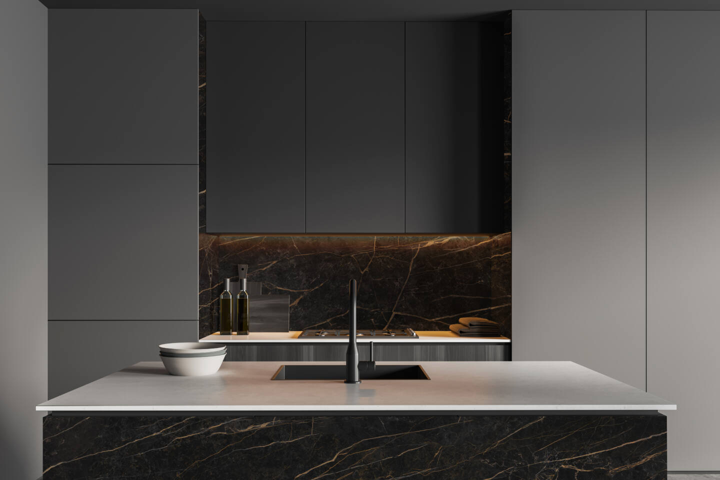 spiek kwarcowy Neolith Black Obsession